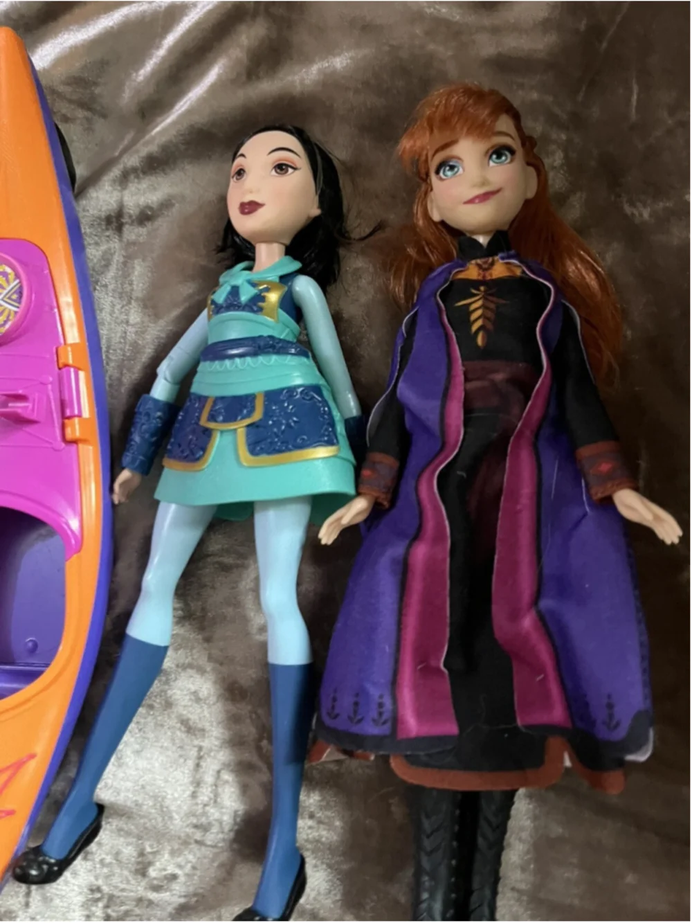 Disney Princess Barbie Dolls Mixed Lot Of 4 Previously Played With &CANOE